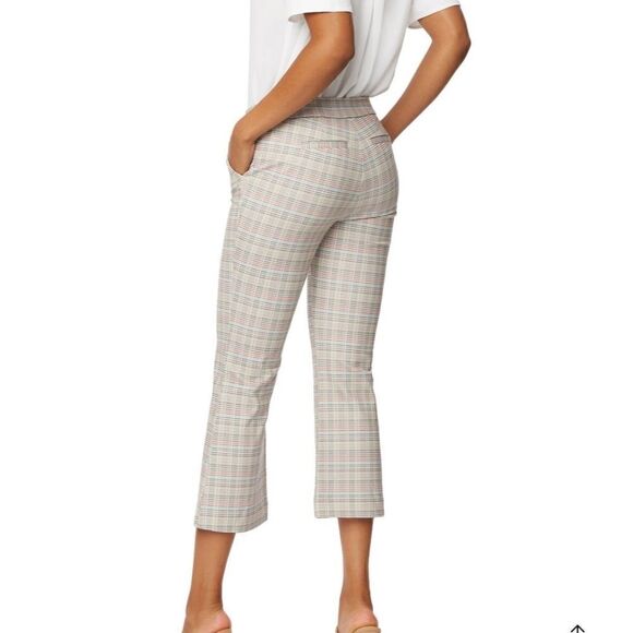 NYDJ Tyburn Plaid Flare Crop Boot Jean - Picture 2 of 9